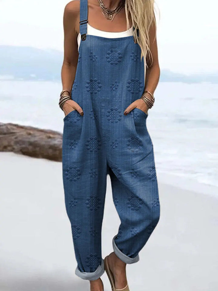 Combinaison Large Femme Motif Poches