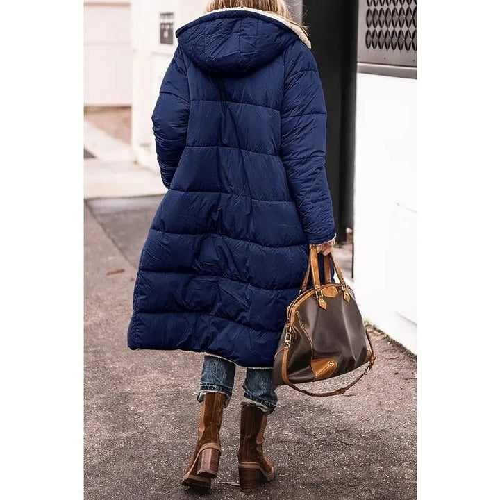 Doudoune Longue Femme Doublure Sherpa