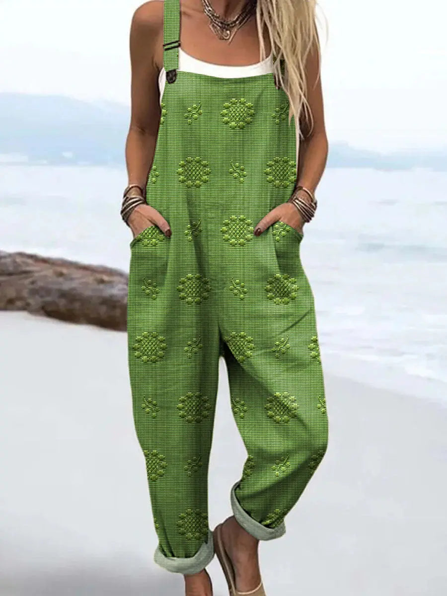 Combinaison Large Femme Motif Poches