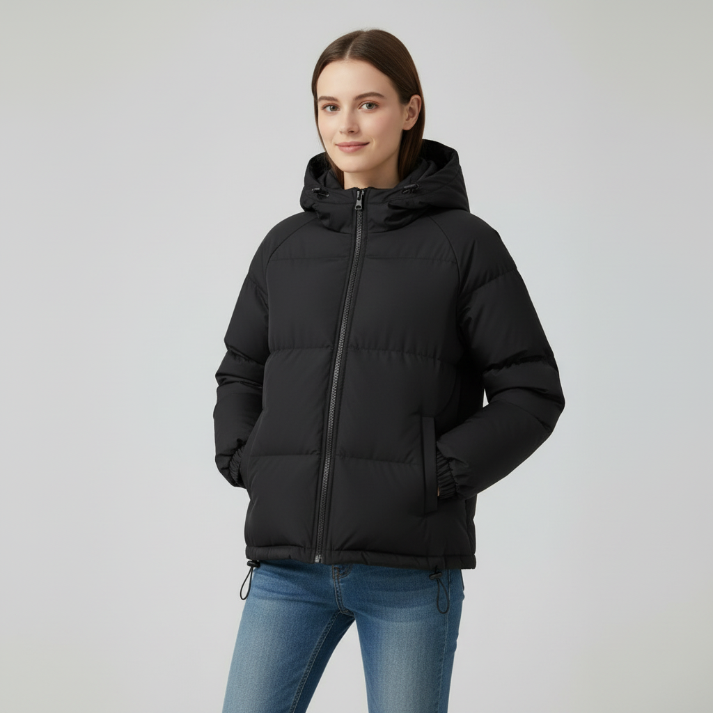 Warm Quilted Puffer Parka for Women