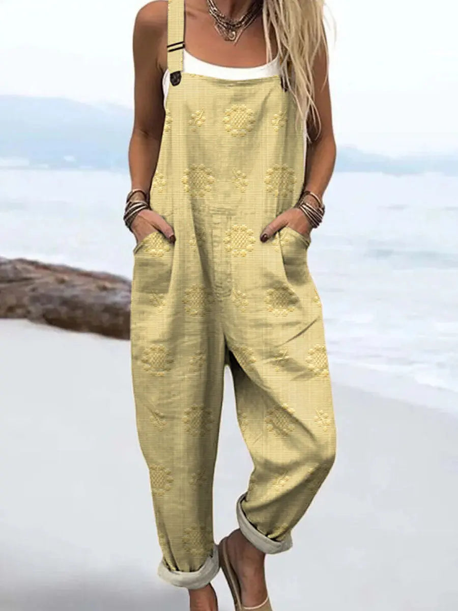 Combinaison Large Femme Motif Poches