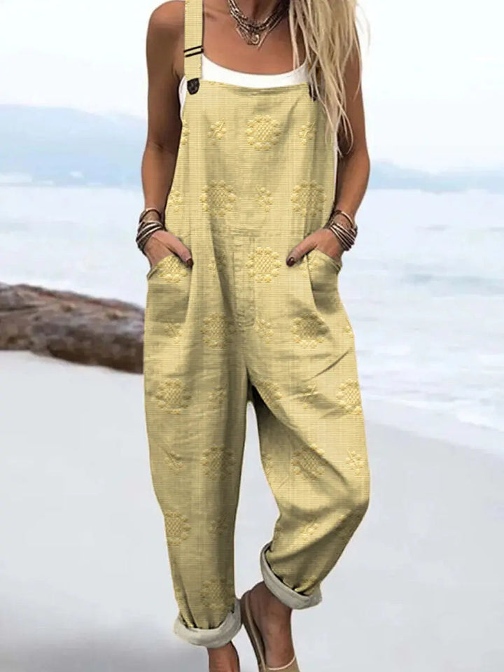 Combinaison Large Femme Motif Poches