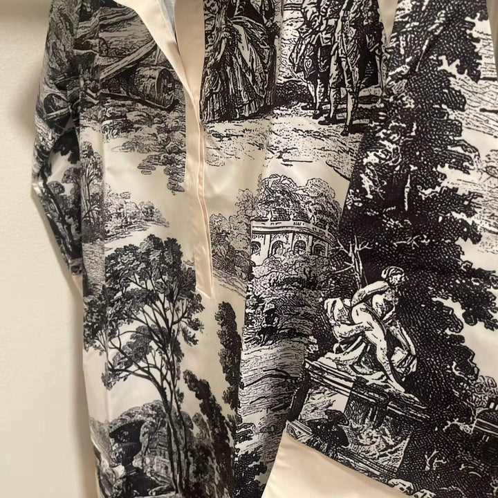 Robe Chemise Imprimée Femme Coupe Décontractée