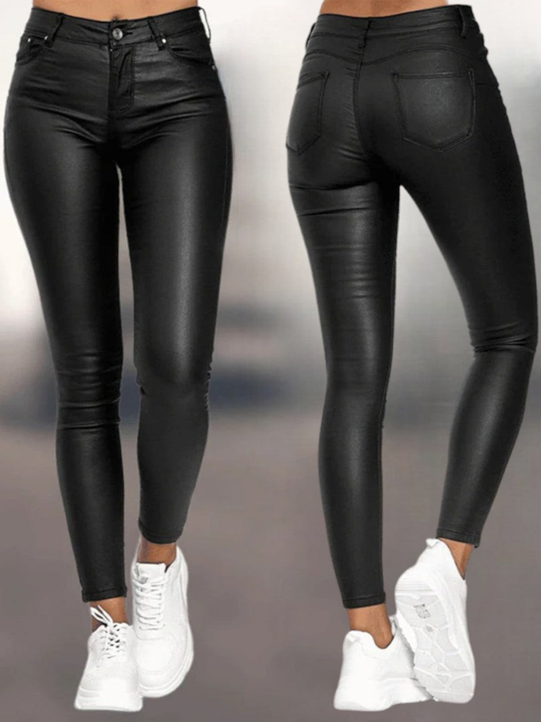 Women's High-Waisted Skinny Pants with a Fitted Cut