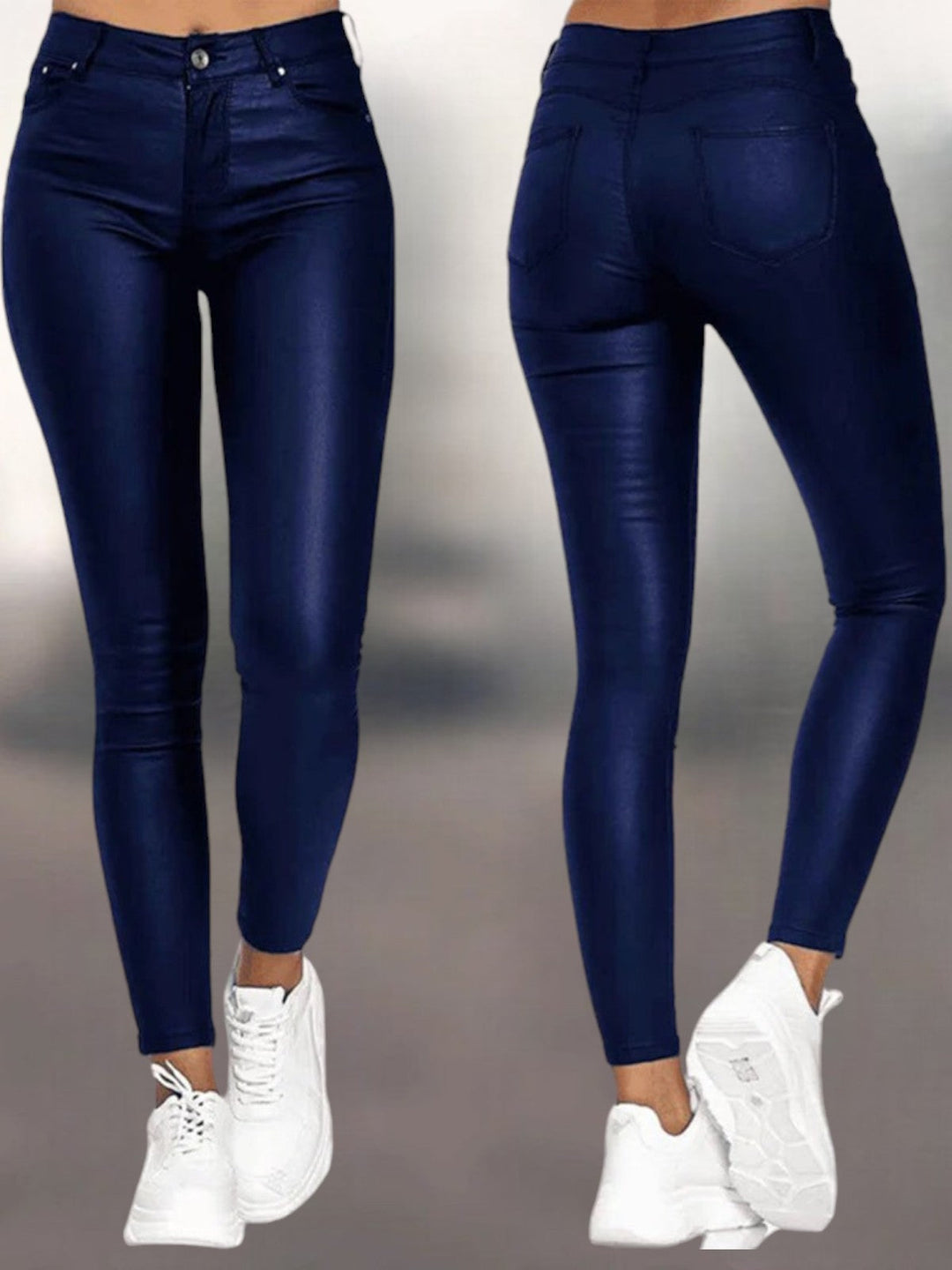 Women's High-Waisted Skinny Pants with a Fitted Cut