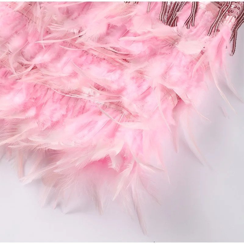 Robe Courte Franges Femme Bretelles Fines Soirée