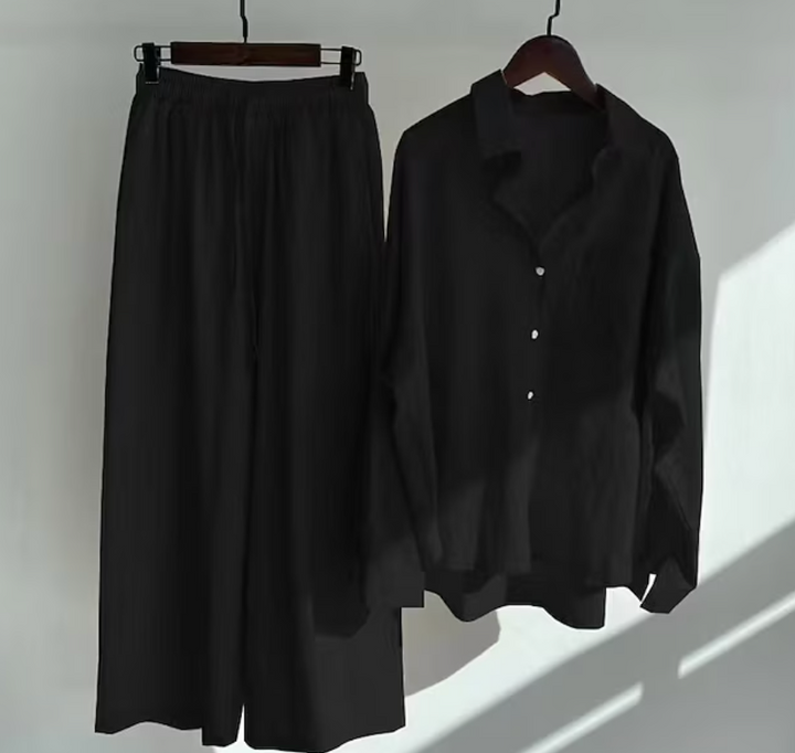 Ensemble Chemise Ample et Pantalon Fluide Femme