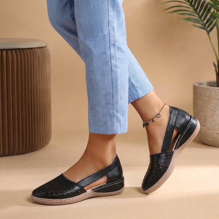 Sandales Fermées Confort Slip-On Femme