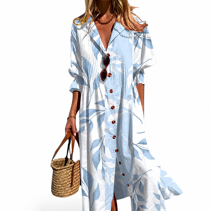 Robe Longue Bohème Femme Manches Longues