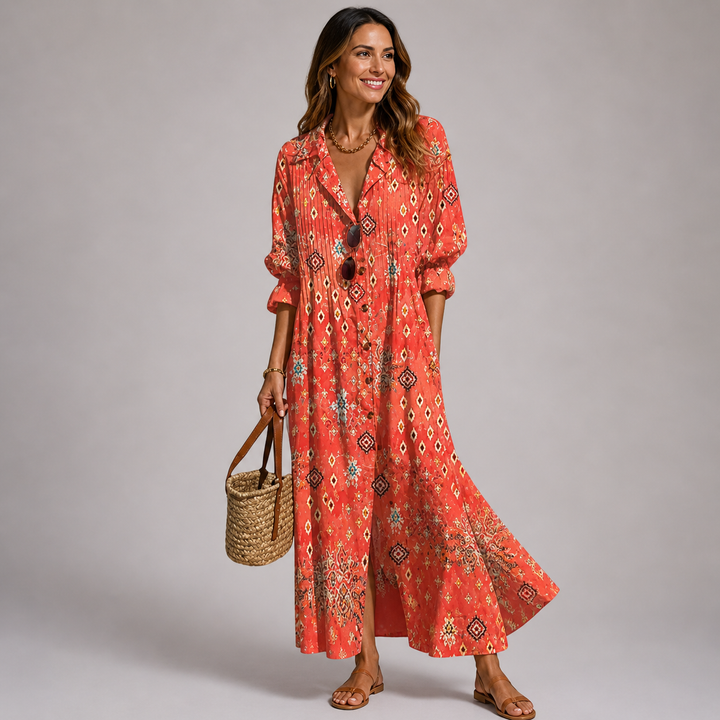 Robe Longue Fleurie Femme Ventre Gainant