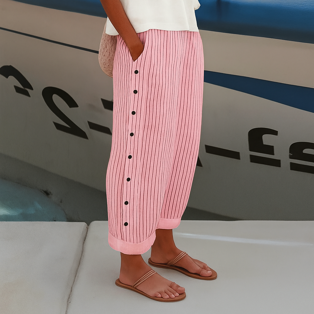 Pantalon Confortable Femme Poches Latérales