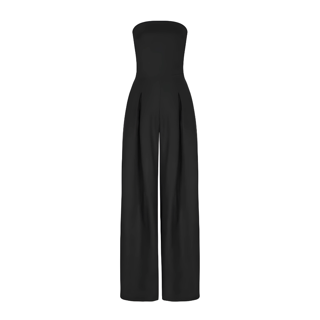 Combinaison Large Femme Taille Haute à Poches