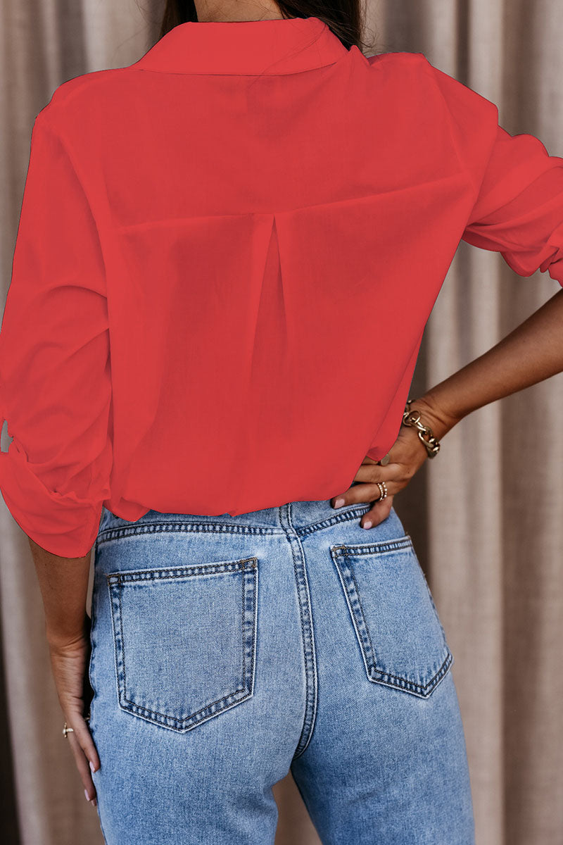 Chemise Oversize Femme Manches Longues