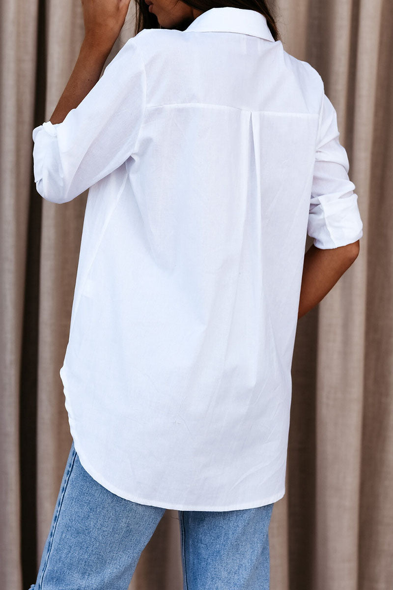 Chemise Oversize Femme Manches Longues