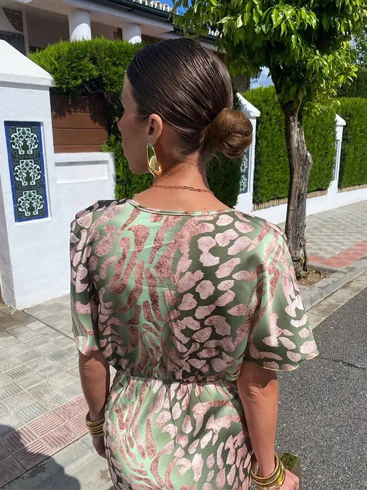 Robe Portefeuille Femme Ajustable Effet Cache-Cœur