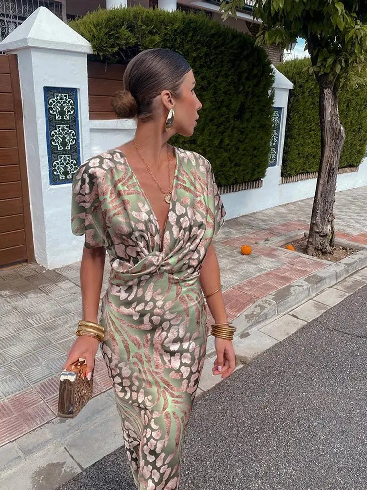 Robe Portefeuille Femme Ajustable Effet Cache-Cœur