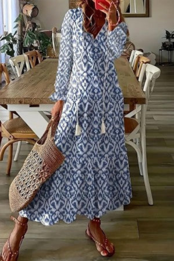 Robe Longue Coton Fleurs Femme Bohème