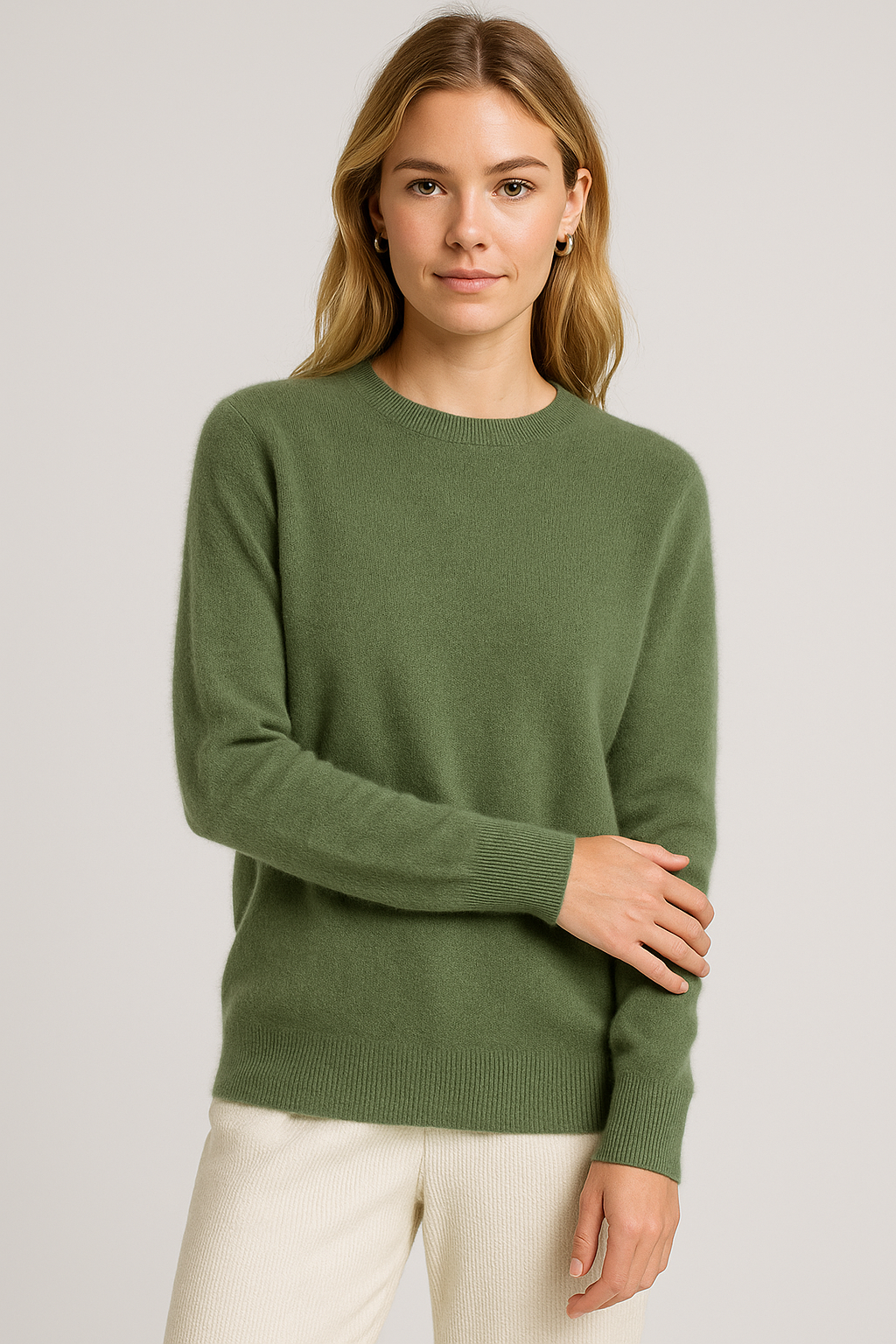 Women's Classic Knit Crew-Neck Sweater