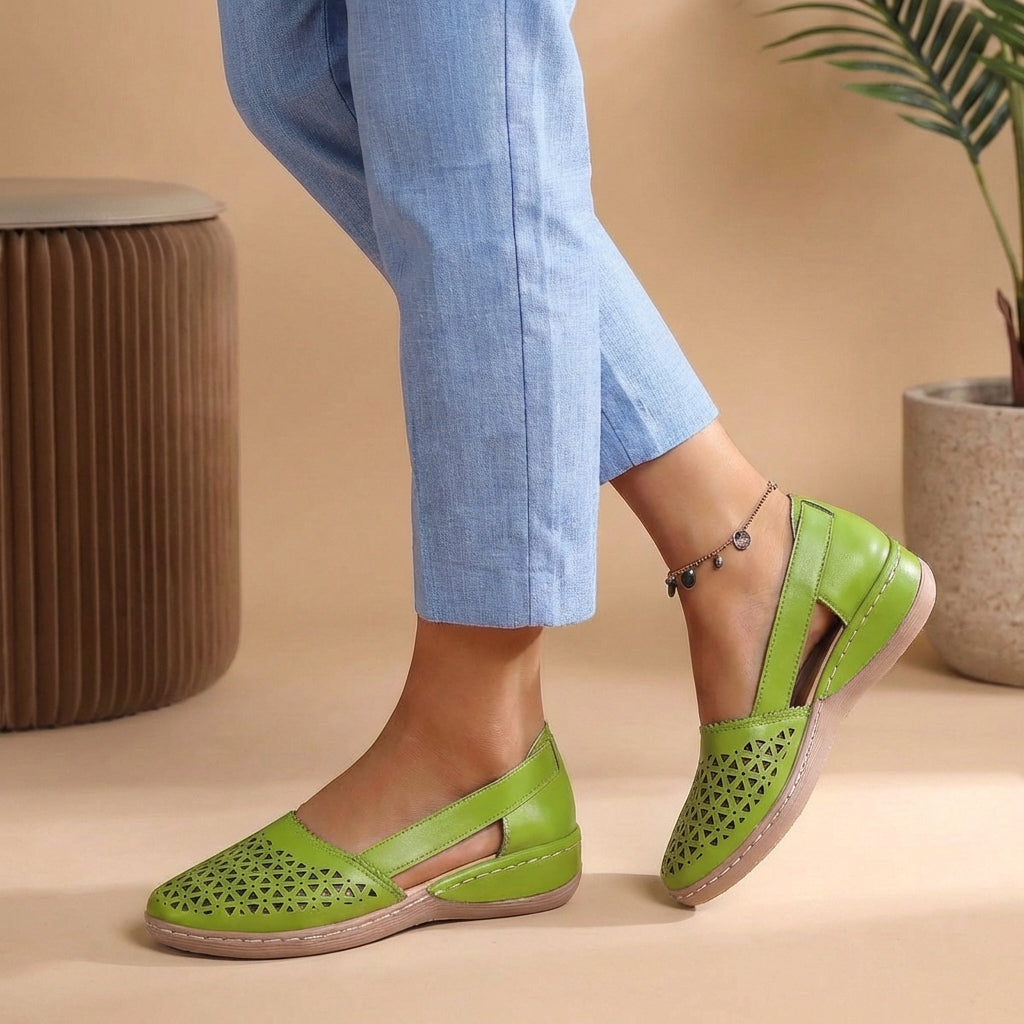 Sandales Fermées Confort Slip-On Femme