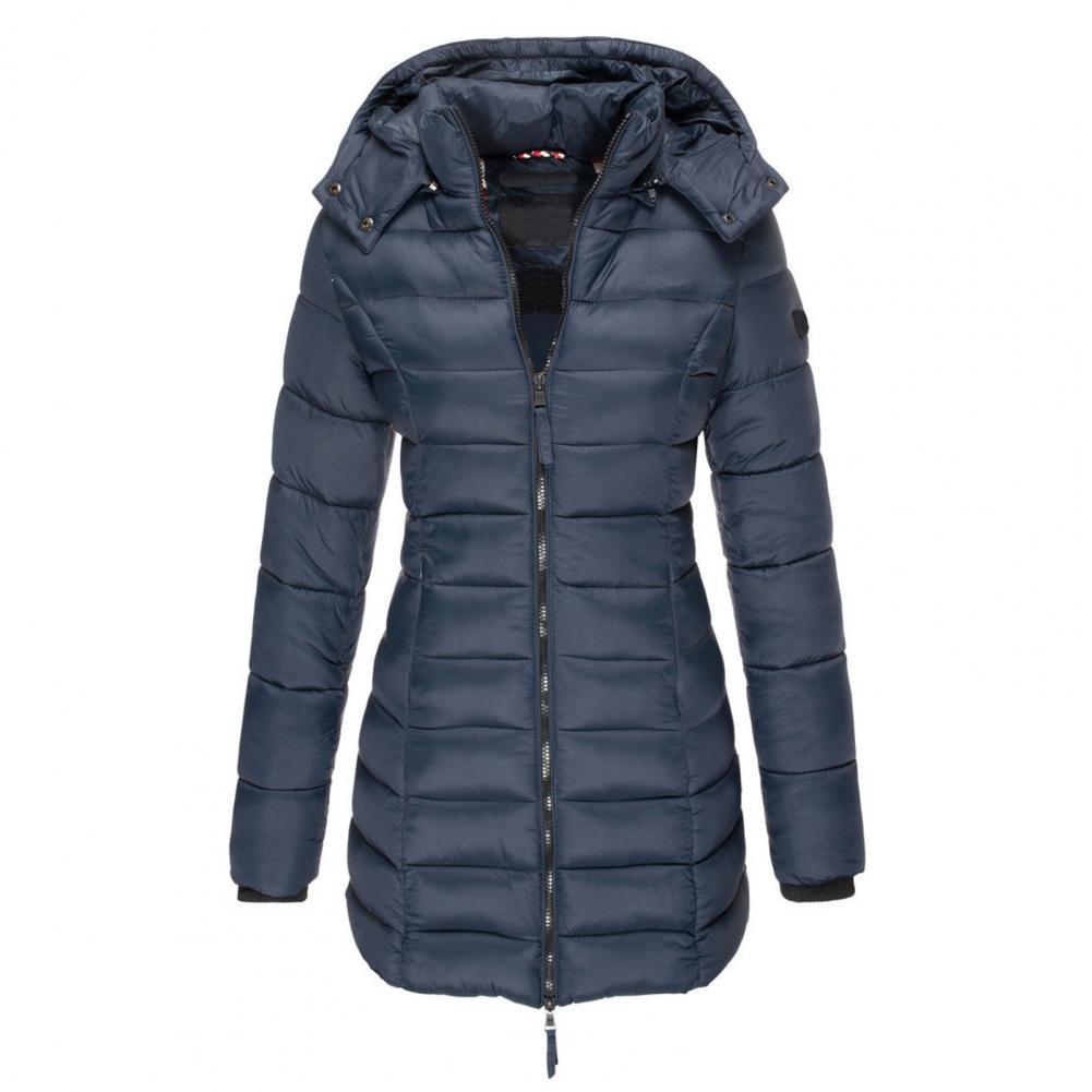 Women's hooded matelassé trench coat