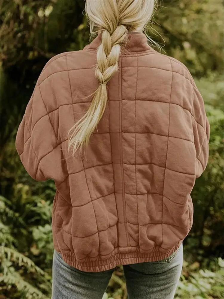 Chaleco acolchado para mujer con bolsillos