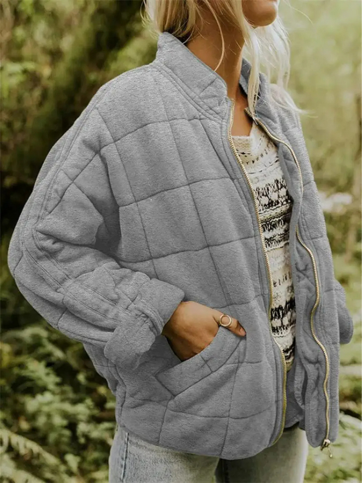 Chaleco acolchado para mujer con bolsillos