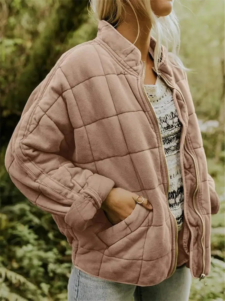 Chaleco acolchado para mujer con bolsillos