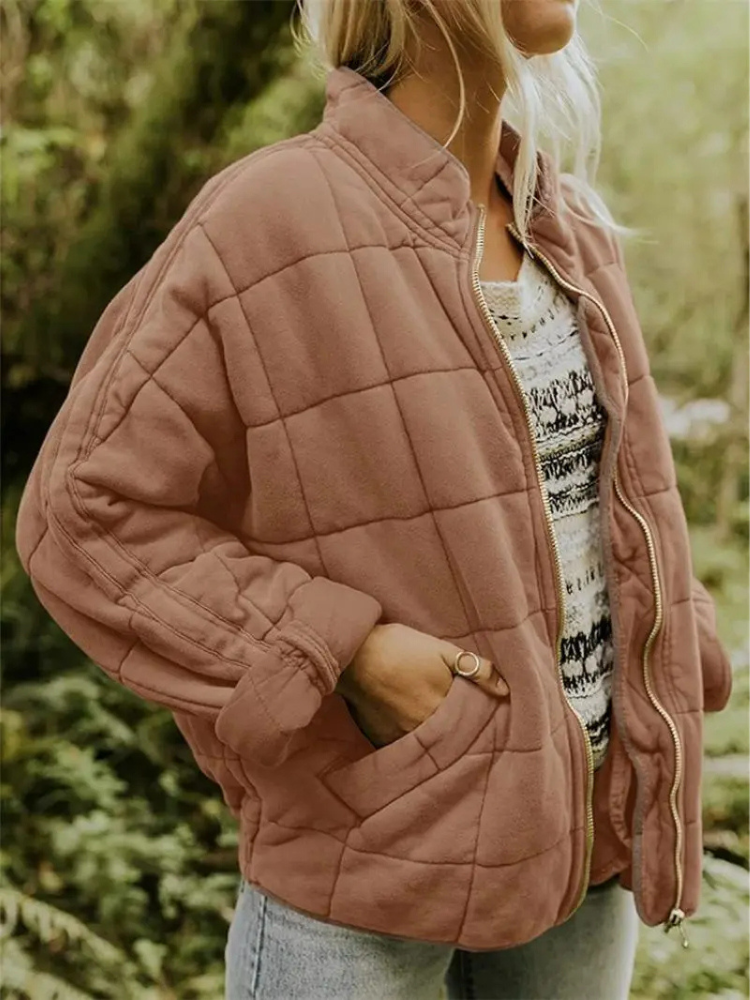 Chaleco acolchado para mujer con bolsillos
