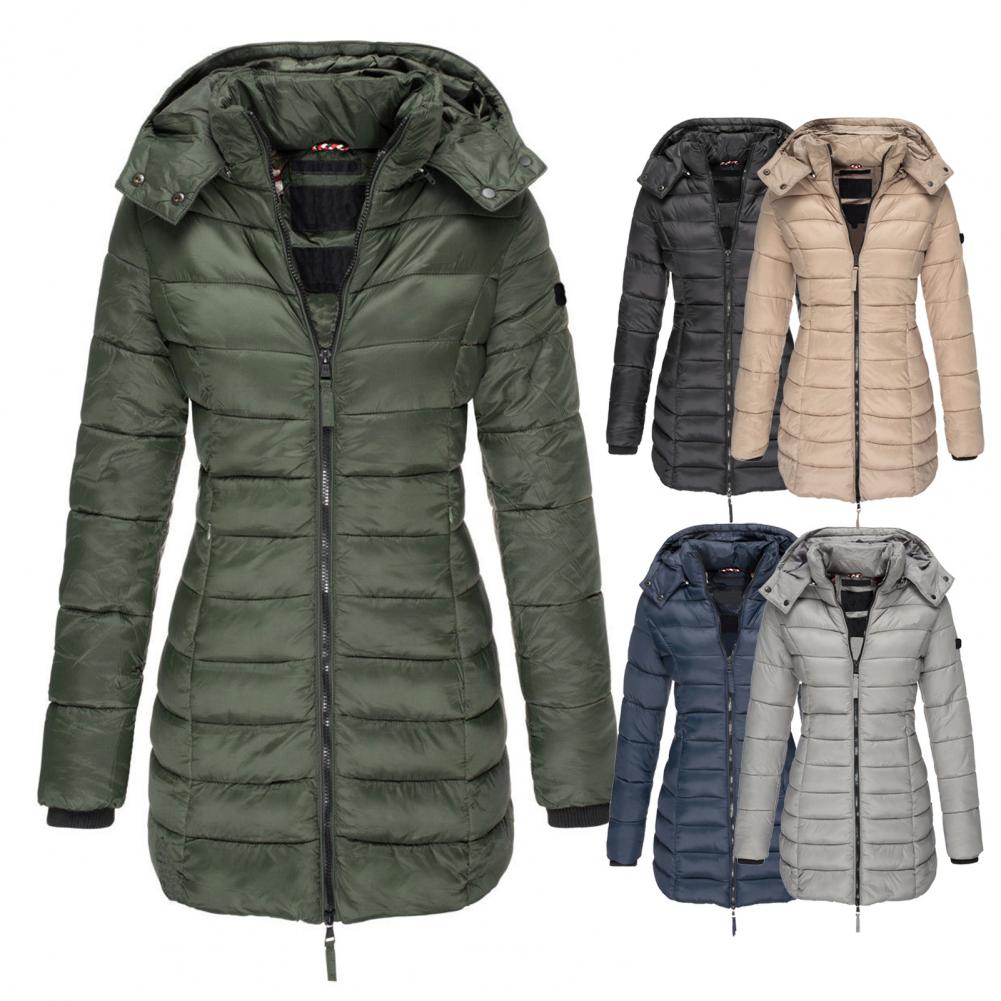 Women's hooded matelassé trench coat