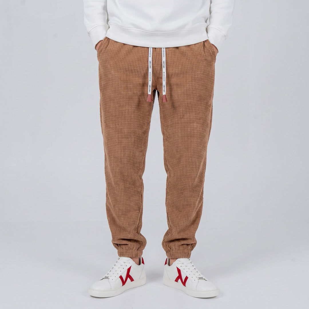 Pantalon de Jogging Décontracté en Velours Côtelé Pour Homme Avec Cordon de Serrage