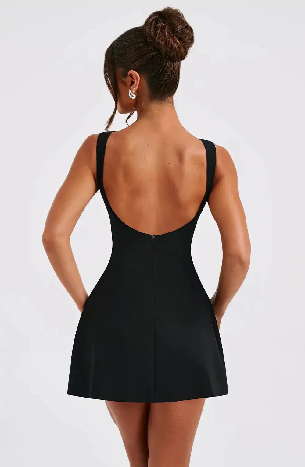 Robe Courte Femme Dos Nu Sculptante