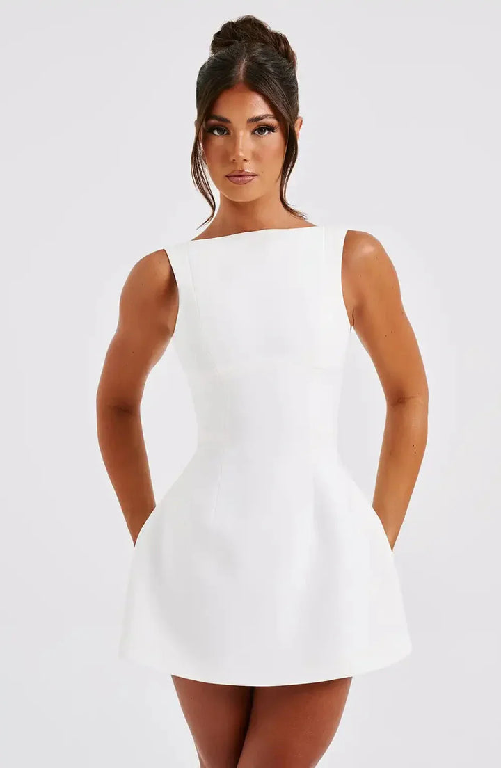 Robe Courte Femme Dos Nu Sculptante