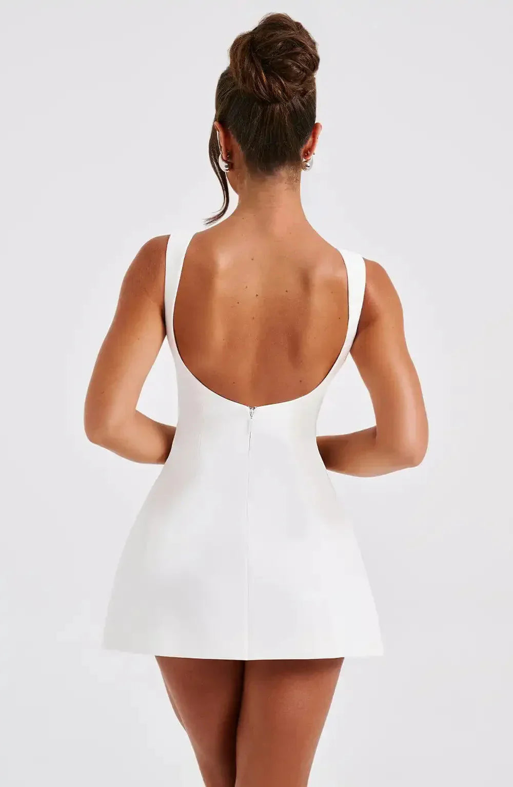 Robe Courte Femme Dos Nu Sculptante