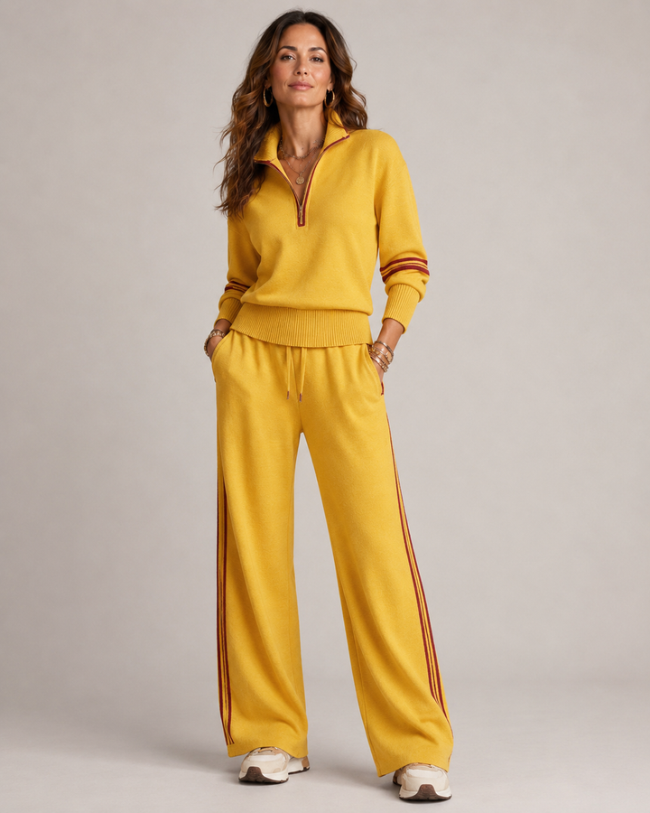 Ensemble Tricot Femme Avec Pull et Pantalon