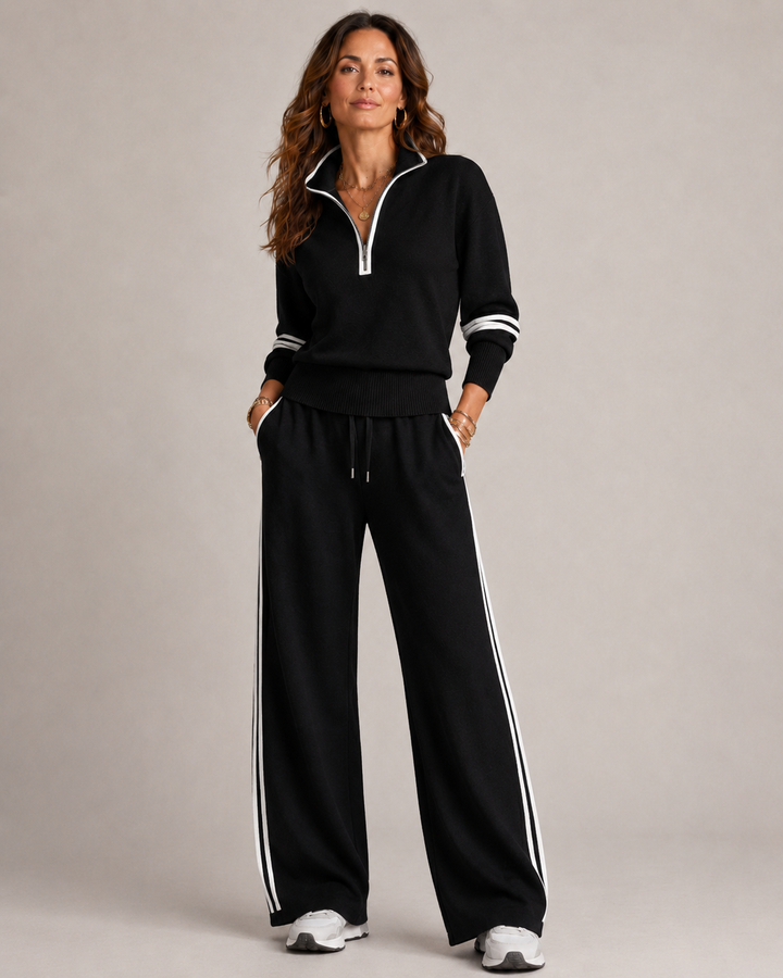 Ensemble Tricot Femme Avec Pull et Pantalon