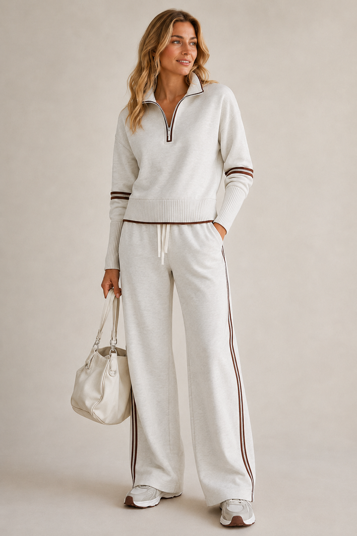 Ensemble Tricot Femme Avec Pull et Pantalon
