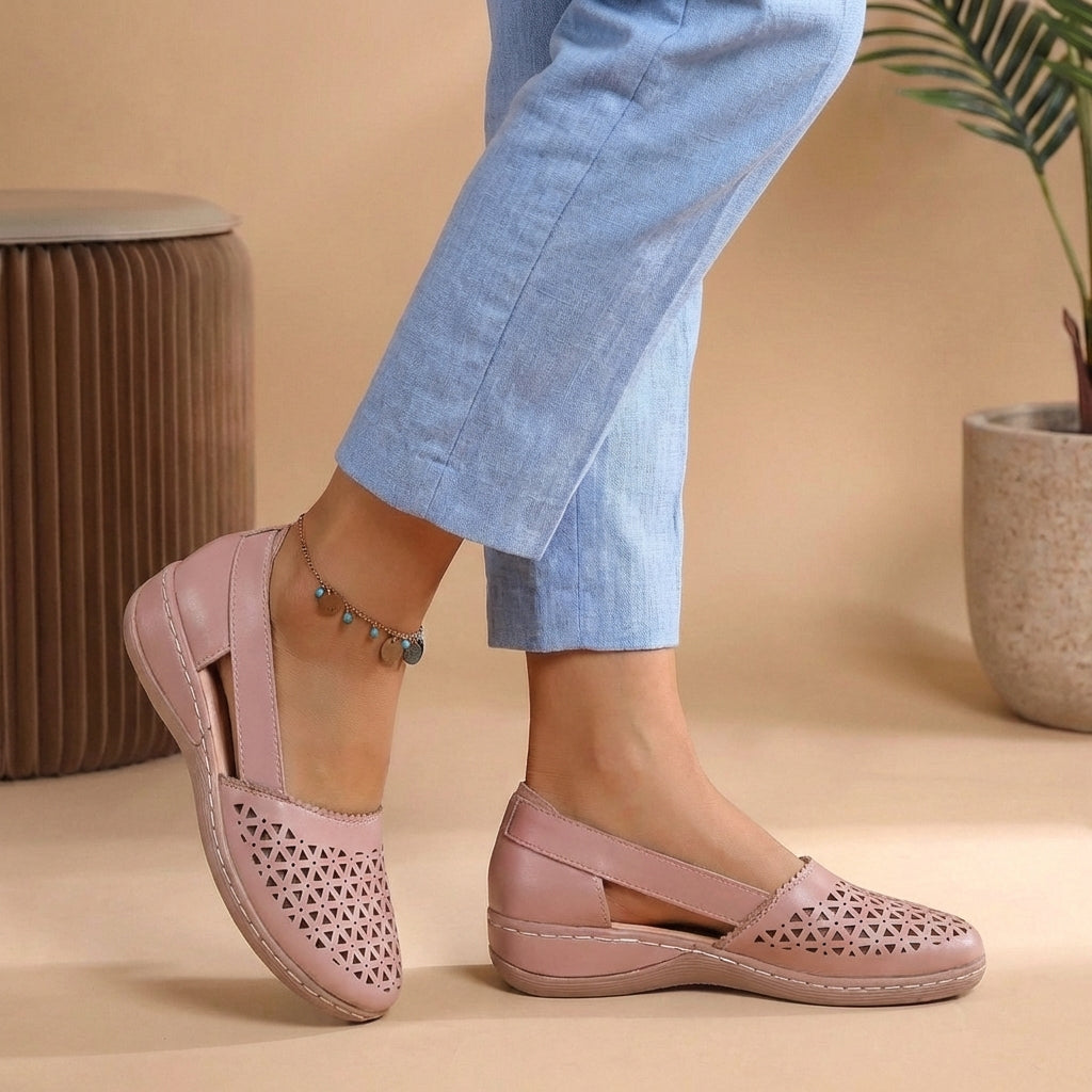 Sandales Fermées Confort Slip-On Femme