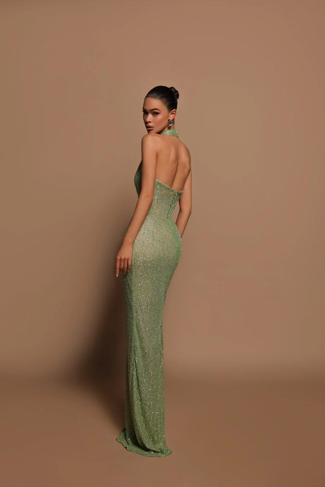 Robe Longue Sirène Femme Dos Nu Décolleté Plongeant