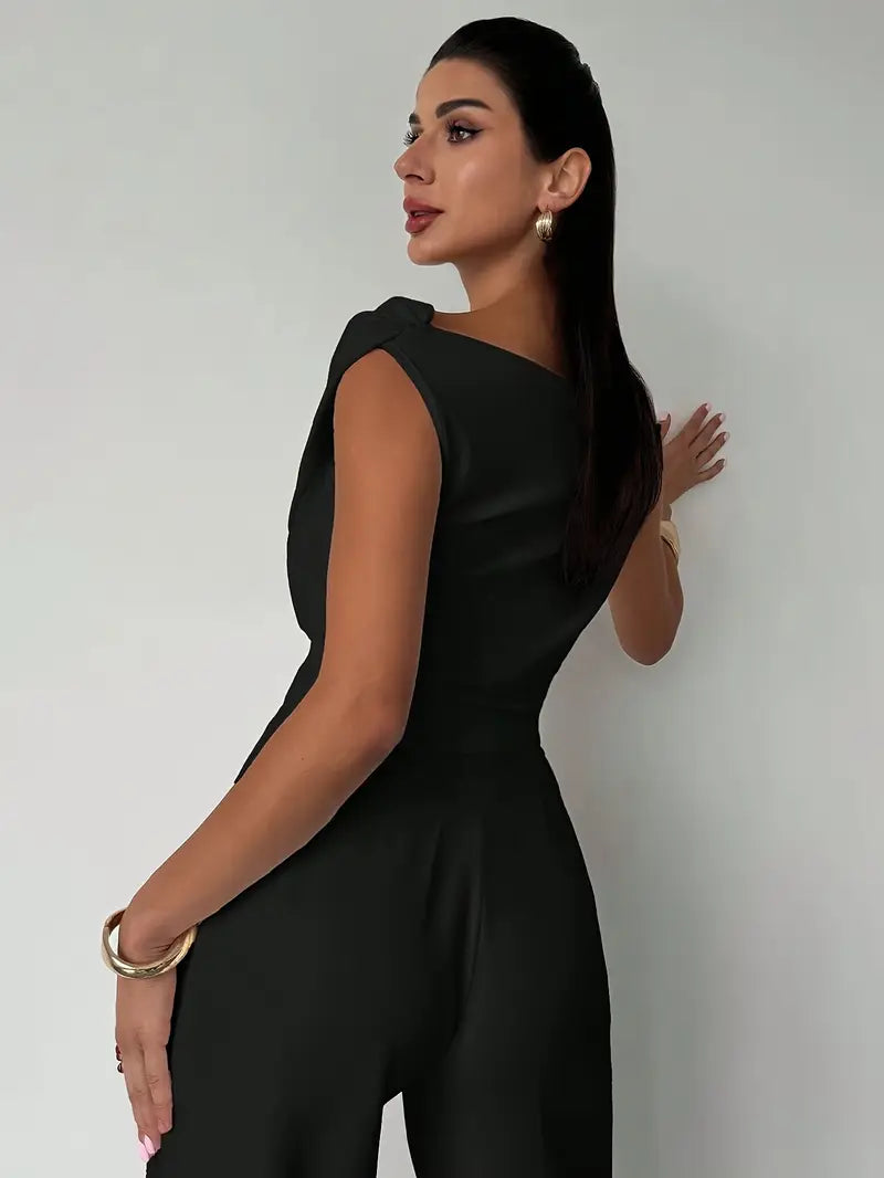 Top Épaule Drapée Femme Soirée