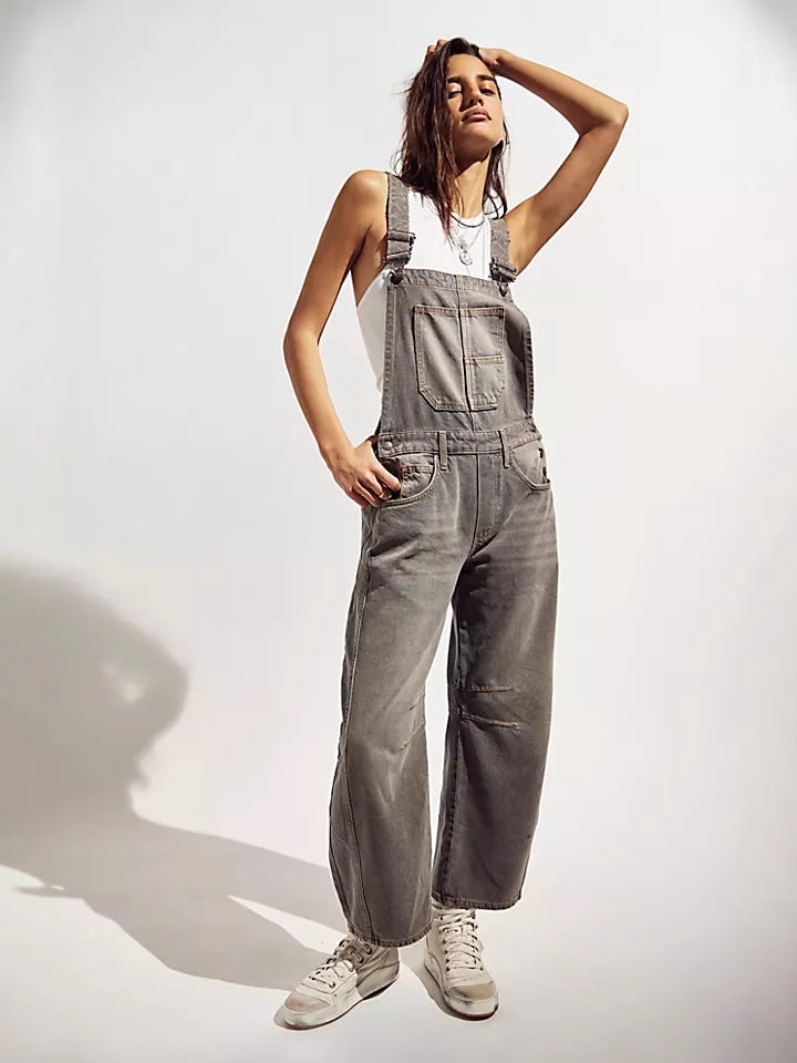 Salopette Femme Oversized Poches Pratiques