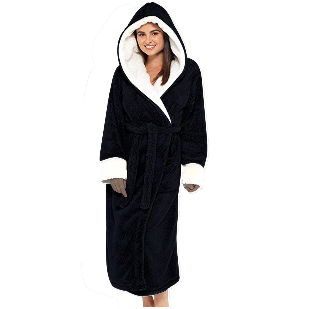 Peignoir Polaire Capuche Femme Douillet