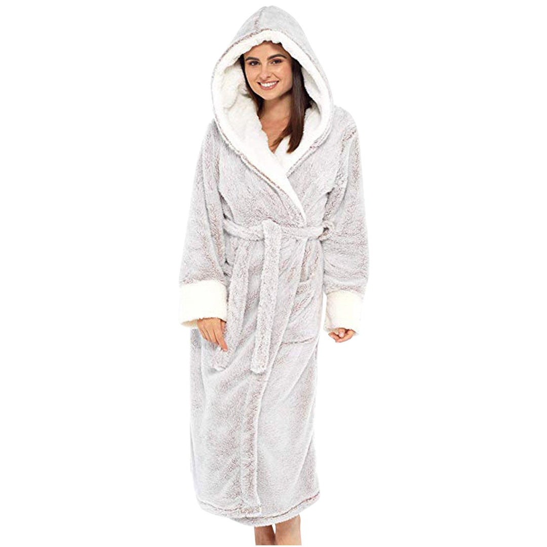 Peignoir Polaire Capuche Femme Douillet