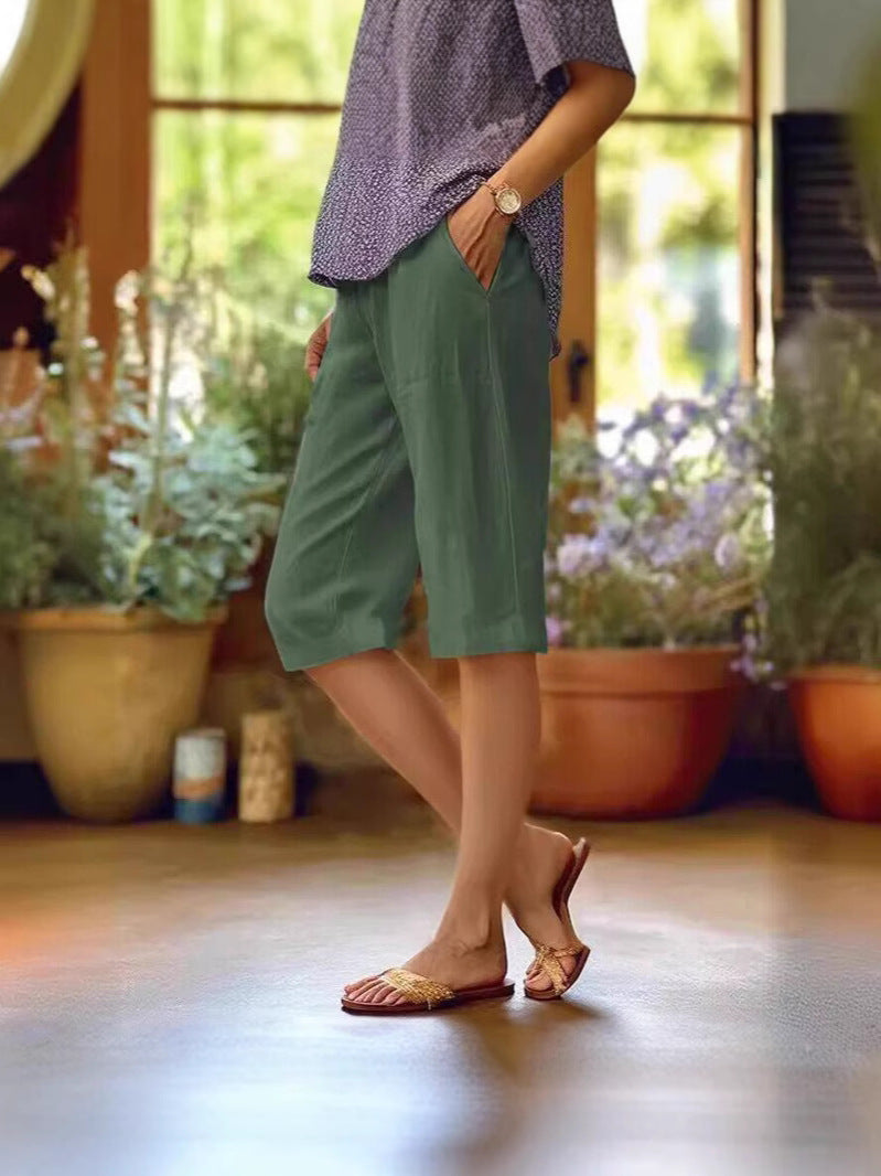 Short Long Ample Femme Décontracté Été