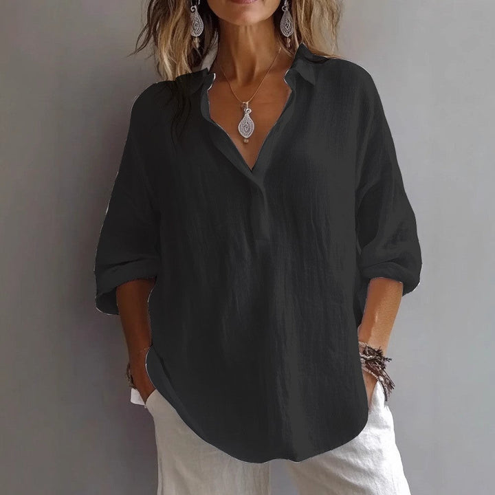 Chemise Lin Femme Manches Larges Été