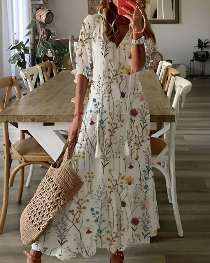 Robe Maxi Bohème Femme Imprimé Floral