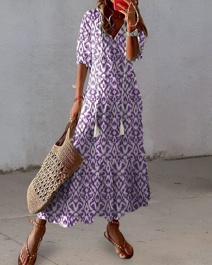Robe Maxi Bohème Femme Imprimé Floral