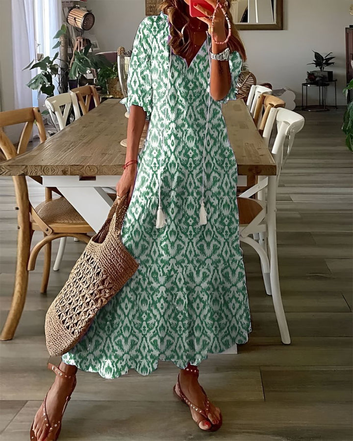 Robe Maxi Bohème Femme Imprimé Floral