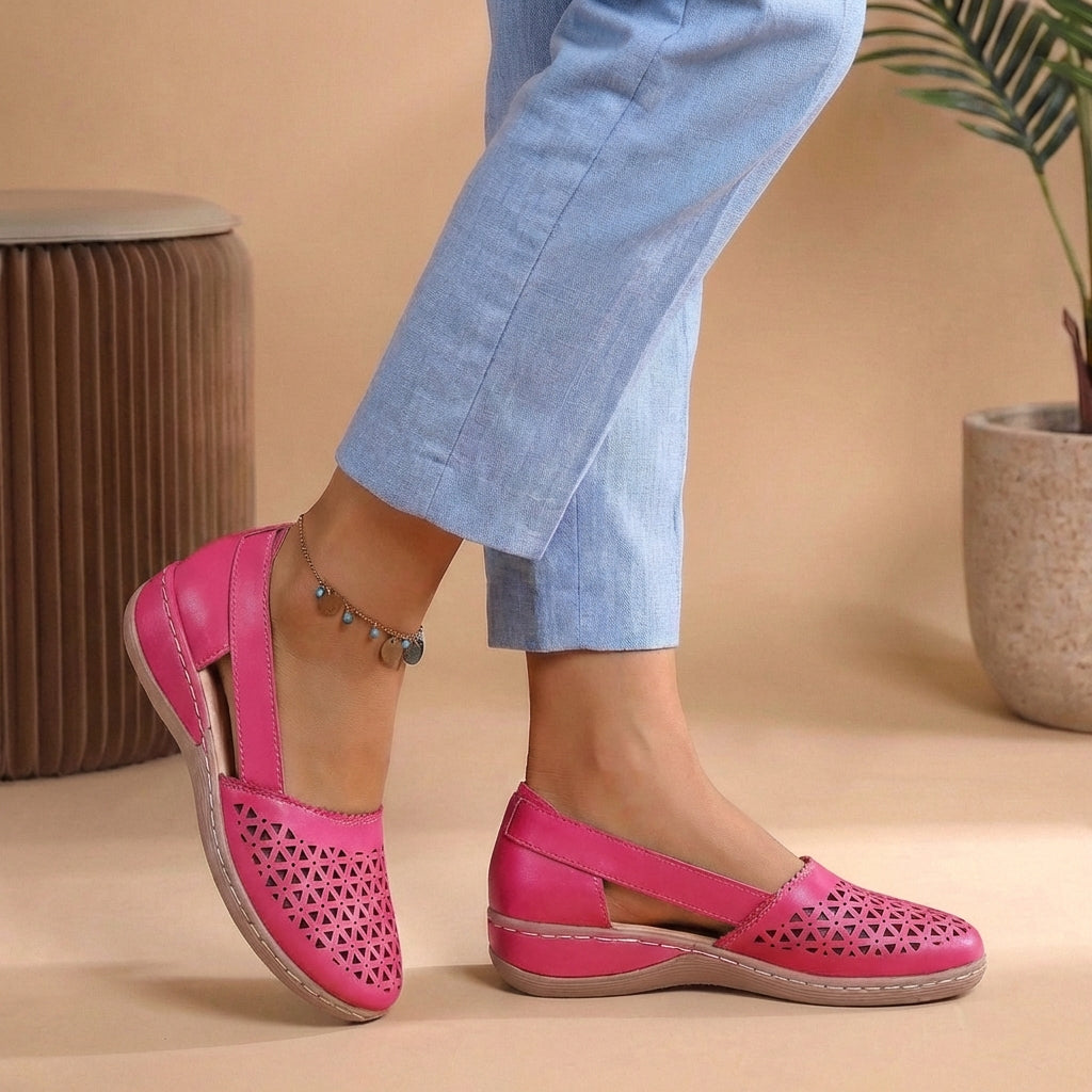 Sandales Fermées Confort Slip-On Femme
