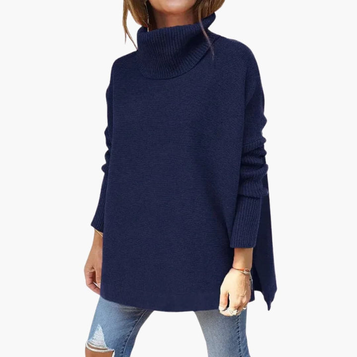 Pull Col Roulé Oversize Femme Douillet