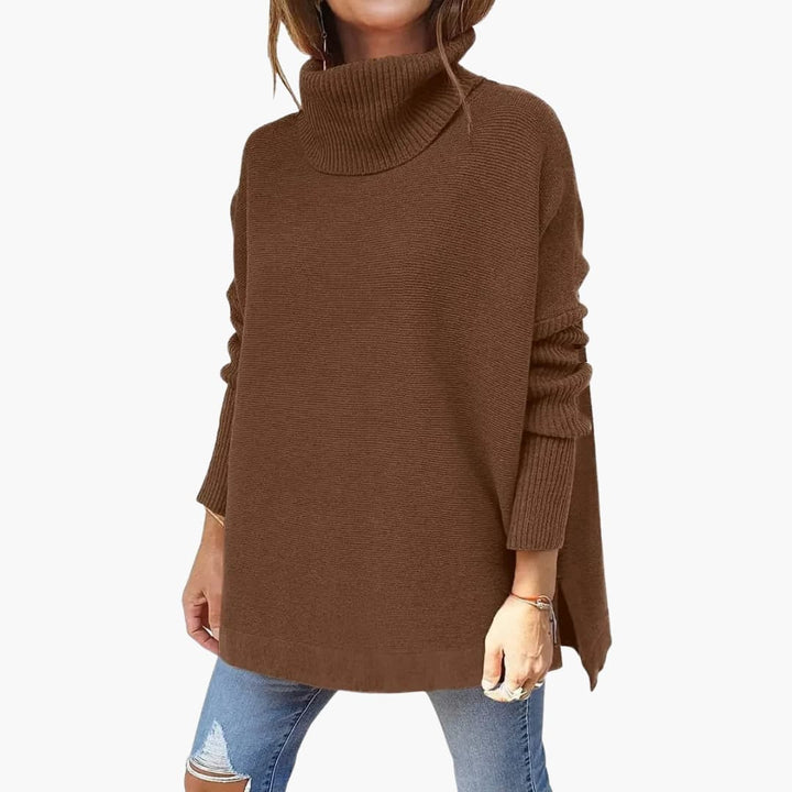Pull Col Roulé Oversize Femme Douillet